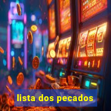 lista dos pecados